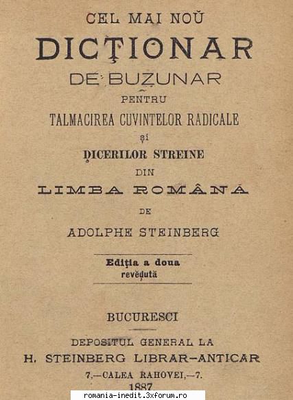 [T] Limba rom�nă - Ortografie, gramatică, dictionare - [1887] Cel mai nou di - Carti in limba romana