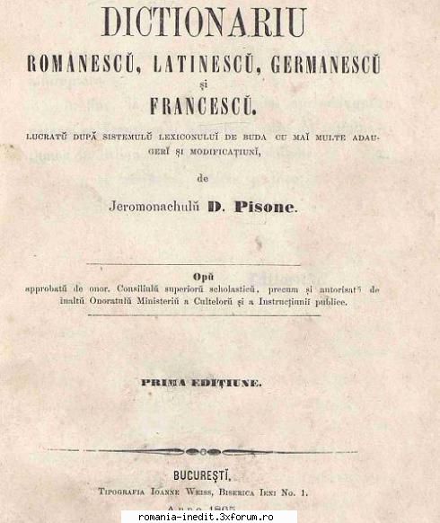 [T] Limba rom�nă - Ortografie, gramatică, dictionare - [1865] Dictionariu ro - Carti in limba romana