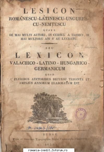 [T] Limba rom�nă - Ortografie, gramatică, dictionare - [1825] Lexiconul de l - Carti in limba romana