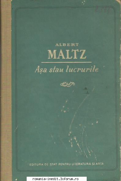 [T] Literatura Universala (nesortate) - Bună seara! Albert Maltz - Așa stau - Carti in limba romana