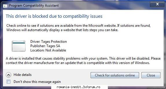 Tages Protection - Cand pornesc calculatorul primesc urmatorul - Tech Support