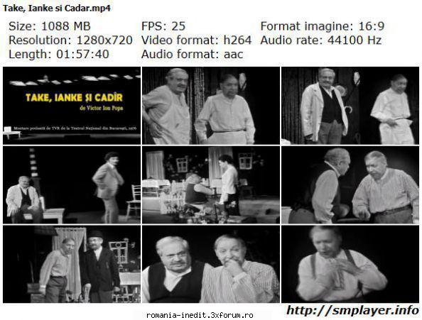 Take, Ianke si Cadar (1976) (Teatru TV) - Take, Ianke si Cadar (1976) - Teatru rom�nesc - Romanian Theater