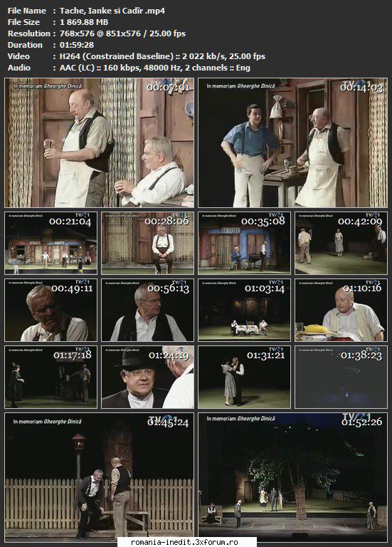 Take, Ianke si Cadar (2001) (Teatru) - sasadoru - Teatru rom�nesc - Romanian Theater