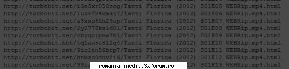 Tanti Florica (2012) (Serial TV) - Eu am scris din tastatura link-ul pentru fiecare - TV Shows