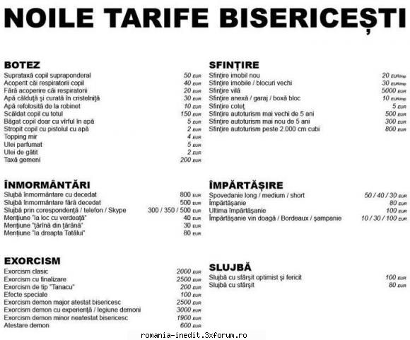 Tarife bisericesti ! - bluone70 - Funny