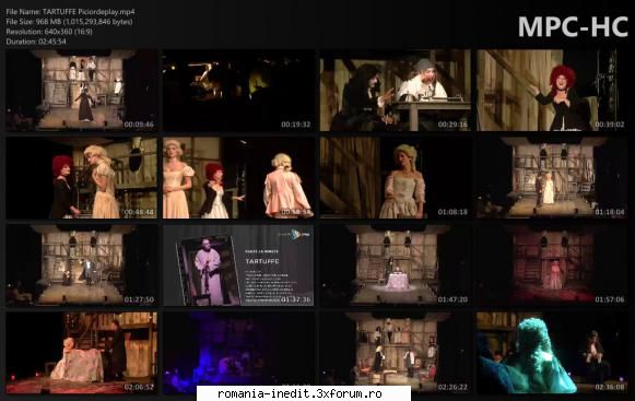Tartuffe(Teatrul Mic) - Traducere, adaptare și regie - Teatru rom�nesc - Romanian Theater