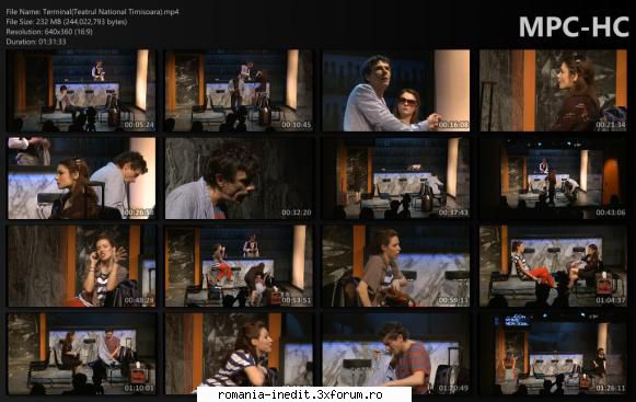 Terminal(Teatrul National Timisoara) - Distribuția ROMEO IOAN - Teatru rom�nesc - Romanian Theater