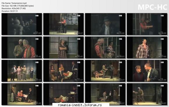 Testamentul - bgl23 - Teatru rom�nesc - Romanian Theater