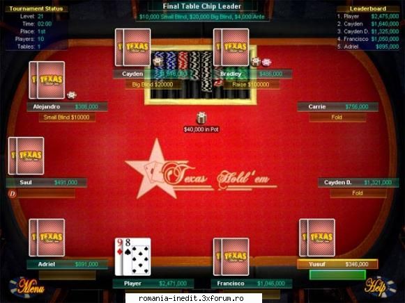Texas Hold 'em - Tik's Texas Hold 'em Link 1 Link 2 - Full Games
