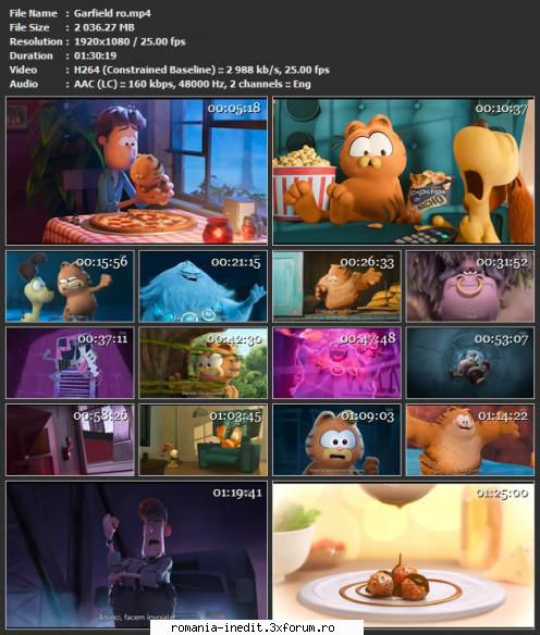 The Garfield Movie (2024) RO - The Garfield Movie (2024) Garfield - Filme pentru copii - Movies for kids