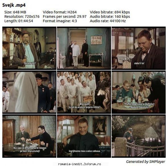 The Good Soldier Svejk ( ) - MP4 Subtitrare / Romana inclusa Audio / Ceha 648 - Filme clasice - Old Movies