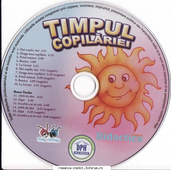 Timpul Copilariei - Timpul Copilariei Date-> Size-> 50,6 MB ( bytes) - Cantece pentru copii - Songs for kids