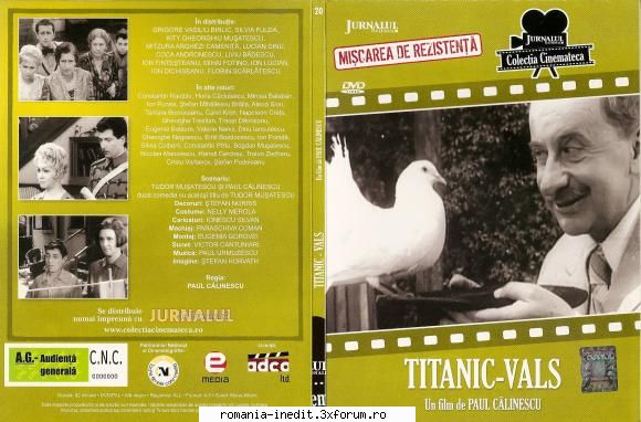 Titanic vals (1964) - coperta de la jurnalul de duminica - Filme rom�nesti - Romanian Movies