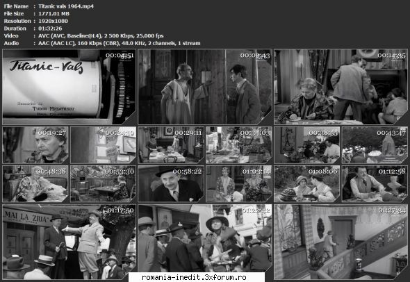 Titanic vals (1964) - sasadoru - Filme rom�nesti - Romanian Movies