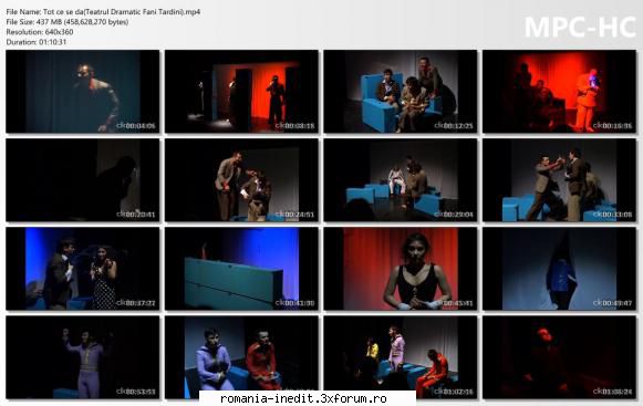 Tot ce se da(Teatrul Dramatic Fani Tardini) - Distributie: Alin Florea - Teatru rom�nesc - Romanian Theater
