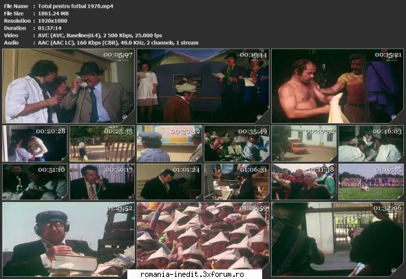 Totul pentru fotbal (1978) - sasadoru - Filme rom�nesti - Romanian Movies