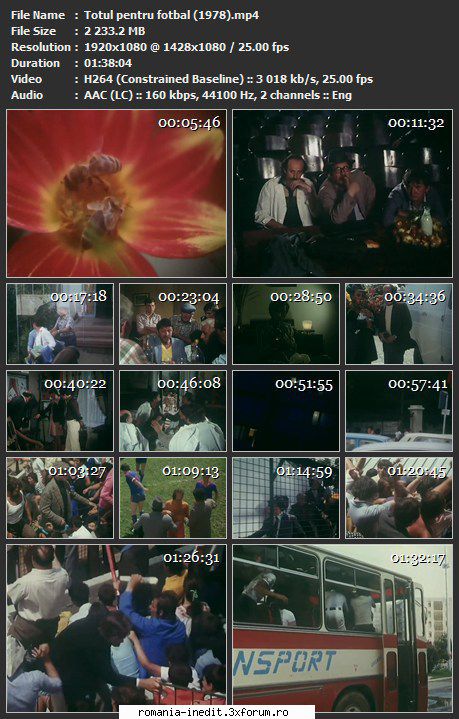Totul pentru fotbal (1978) - sasadoru - Filme rom�nesti - Romanian Movies