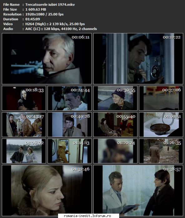 Trecatoarele iubiri (1974) - sasadoru - Filme rom�nesti - Romanian Movies
