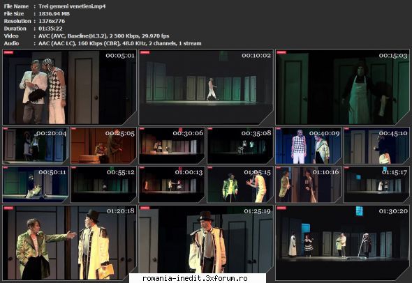 Trei gemeni venetieni (Teatrul Mic) - sasadoru - Teatru rom�nesc - Romanian Theater