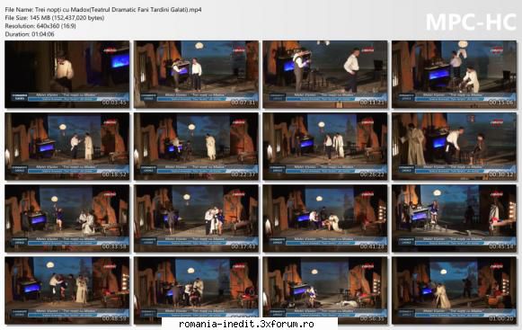 Trei nopți cu Madox(Teatrul Dramatic Fani Tardini Galati) - bgl23 - Teatru rom�nesc - Romanian Theater