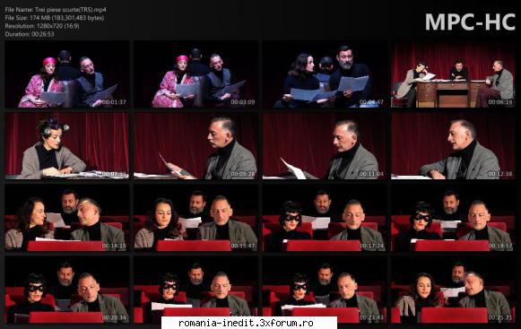 Trei piese scurte(Teatrul Radu Stanca) - Spectacol lectura cu Pali - Teatru rom�nesc - Romanian Theater