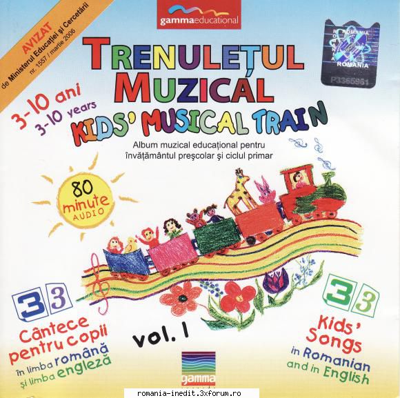Trenuletul muzical - Trenuletul muzical - toate cele 3 volume atat in - Cantece pentru copii - Songs for kids