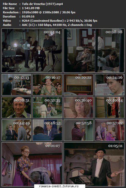 Tufa de Venetia (1977) - sasadoru - Filme rom�nesti - Romanian Movies