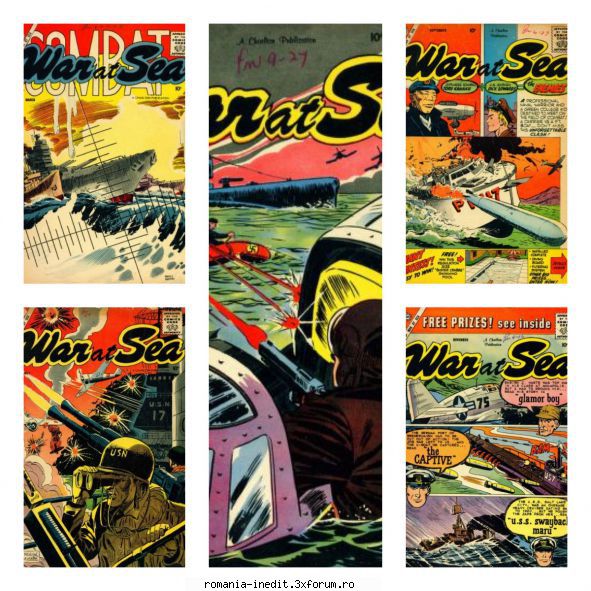 USA comics MILITARY - War at Sea, 24, 26, 28, 32, 33, cover - Carti in limbi straine