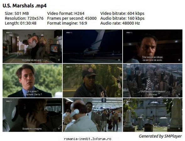 U.S. Marshals (1998) DVDRip - U.S. Marshals (1998) TVRip / MP4 Subtitrare / - Filme - Movies