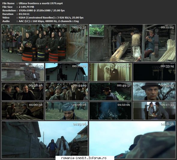 Ultima frontiera a mortii (1979) - sasadoru - Filme rom�nesti - Romanian Movies