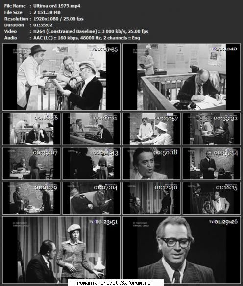 Ultima oră (1979) (TeatruTV) - Piesa de teatru �Ultima oră� - Teatru rom�nesc - Romanian Theater