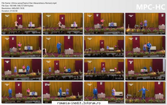 Ultima sansa(Teatrul Dan Alexandrescu Roman) - bgl23 - Teatru rom�nesc - Romanian Theater