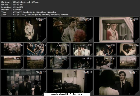 Ultimele zile ale verii (1976) - sasadoru - Filme rom�nesti - Romanian Movies