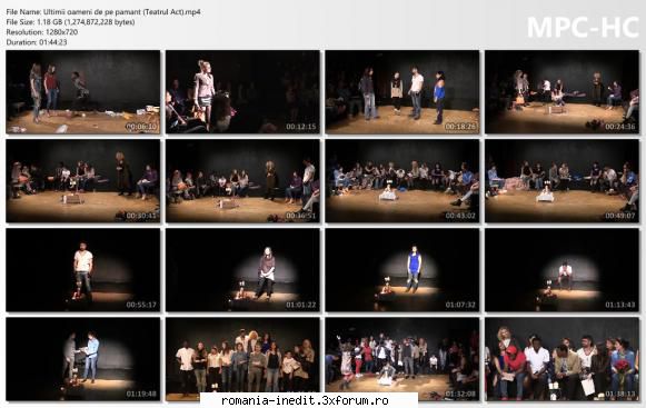 Ultimii oameni de pe pamant (Teatrul Act) - bgl23 - Teatru rom�nesc - Romanian Theater