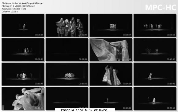 Umbra lui Akaki(Trupa ANP) - bgl23 - Teatru rom�nesc - Romanian Theater