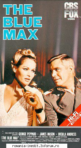der blaue max usa
genre: english john george peppard, james mason, ursula andress

a young pilot in