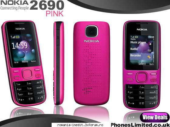 [VAND]Nokia 2690 Pink - Vand Nokia 2690 Pink,liber de retea,achizitionat - Talcioc - Rag fair