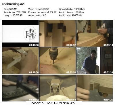 [VT] Chairmaking Techniques, with Jeff Miller [tamplarie] - Screenshots and mirror links - Tutoriale generale