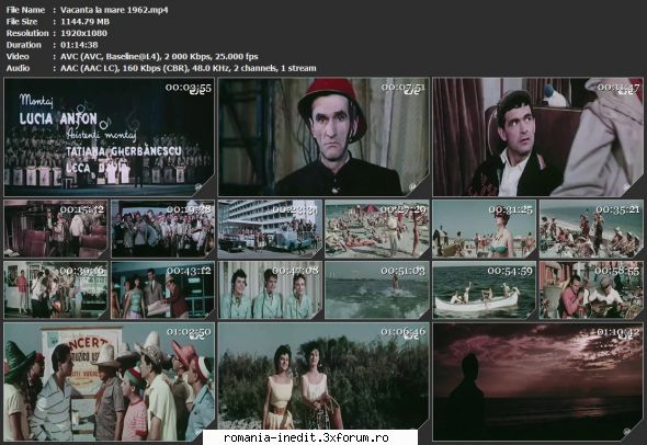 Vacanta la mare (1962) - sasadoru - Filme rom�nesti - Romanian Movies