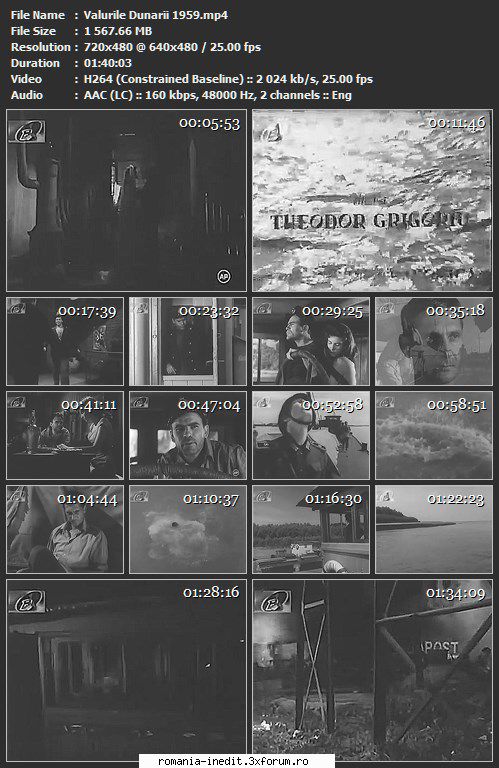 Valurile Dunarii (1959) - sasadoru - Filme rom�nesti - Romanian Movies