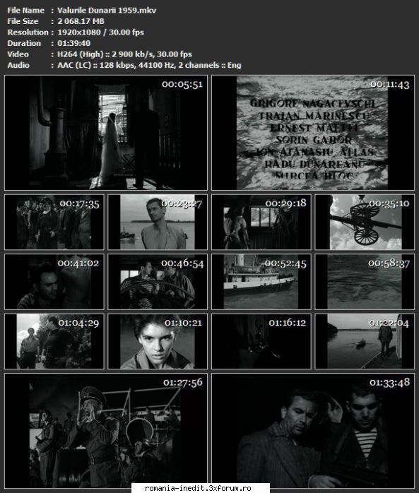 Valurile Dunarii (1959) - sasadoru - Filme rom�nesti - Romanian Movies