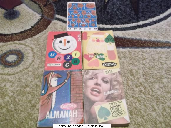 Vand Almanahuri Urzica / Perpetuum comic - Au mai ramas :'70,71,76, ron / buc fara - Talcioc - Rag fair