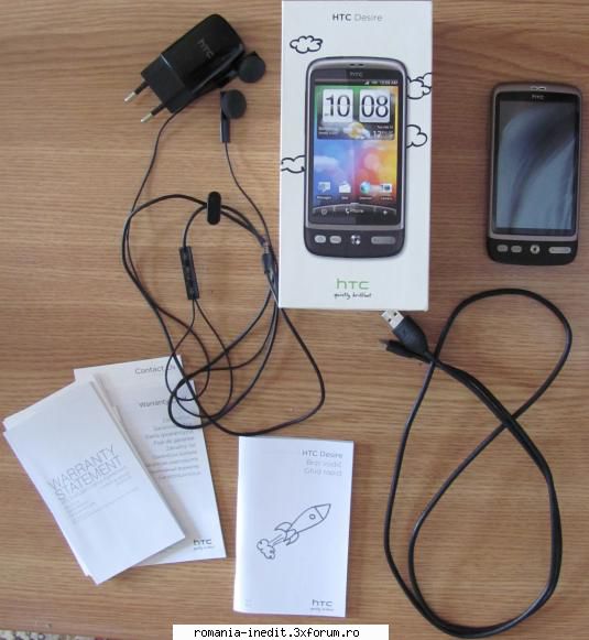 [Vand] HTC Desire AMOLED + Accesorii - Vand HTC Desire, neblocat Quadband ( ) - Talcioc - Rag fair