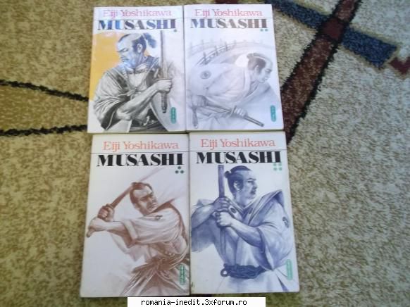 Vand Musashi + Taiko - Eiji Yoshikawa - Musashi 4 vol + Taiko 2 vol - 100 ron fara taxe - Talcioc - Rag fair