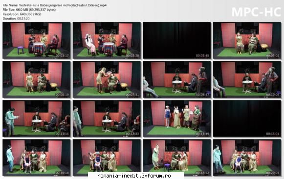 Vedeate-as la Babes,jiogaraie indracita(Teatrul Odiseu) - bgl23 - Teatru rom�nesc - Romanian Theater
