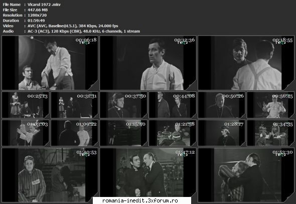 Vicarul (1972) (Teatru TV) - sasadoru - Teatru rom�nesc - Romanian Theater