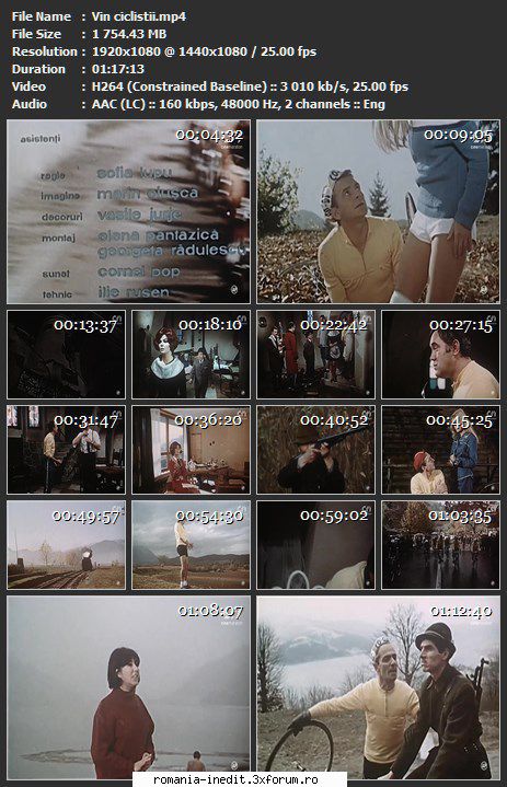 Vin ciclistii (1968) - sasadoru - Filme rom�nesti - Romanian Movies
