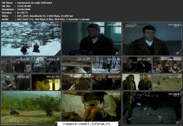 Vinatoarea de vulpi (1980) - tvrip Mod edit: File expirate, pentru file - Filme rom�nesti - Romanian Movies