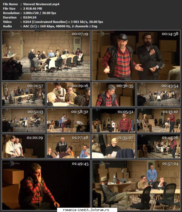 Vinovat.Nevinovat(Teatrul Mic) - sasadoru - Teatru rom�nesc - Romanian Theater