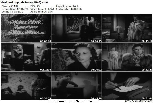 Visul unei nopti de iarna (1946) - marianvo - Filme rom�nesti - Romanian Movies